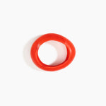 Dinosaur Designs Medium Rock Bangle in Poppy Colour resin with Wide Fit