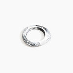 Dinosaur Designs SBRCKSML small rock bangle WHITE MARBLE