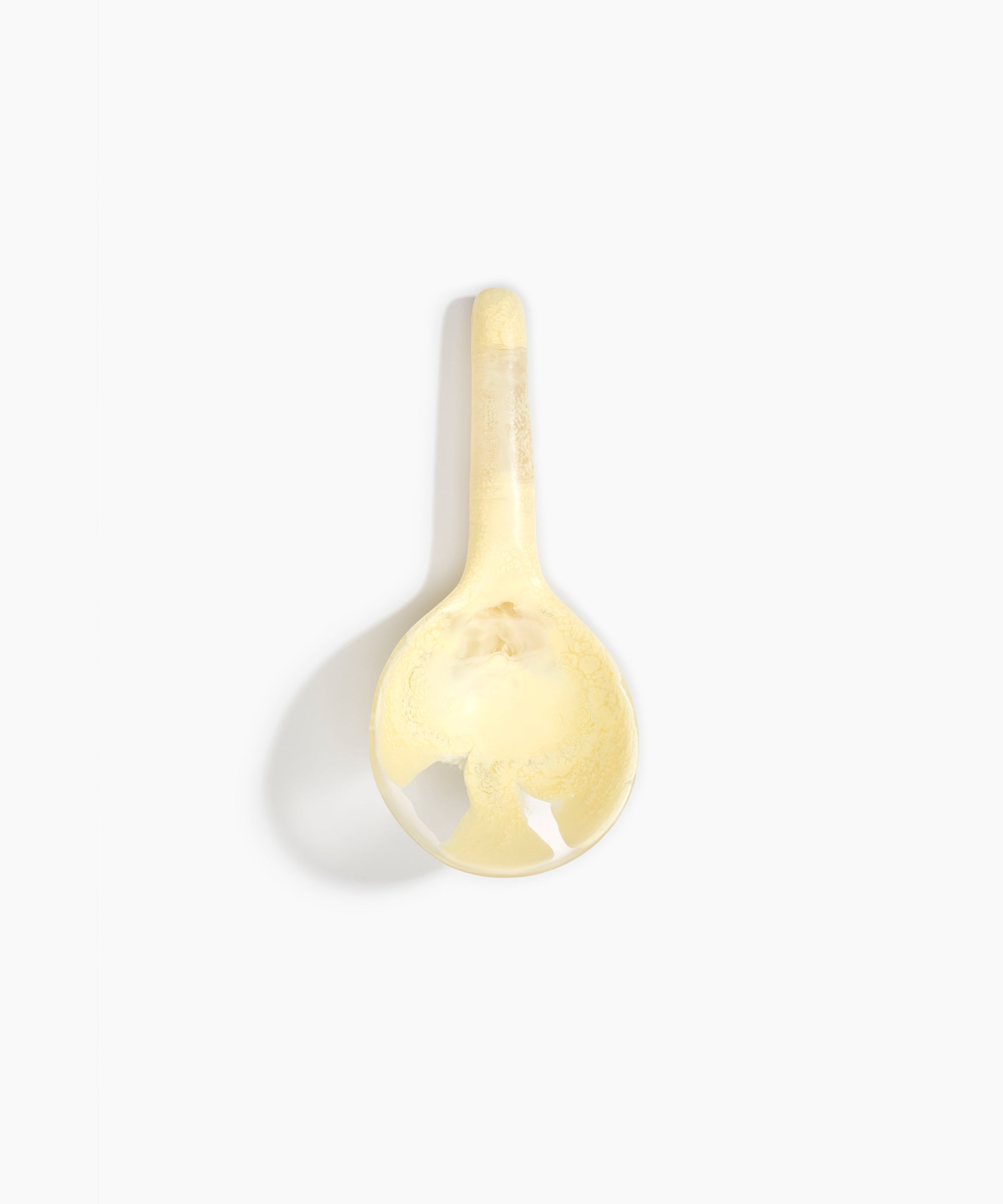 Dinosaur Designs Large Round Spoon in Lemon Colour resin