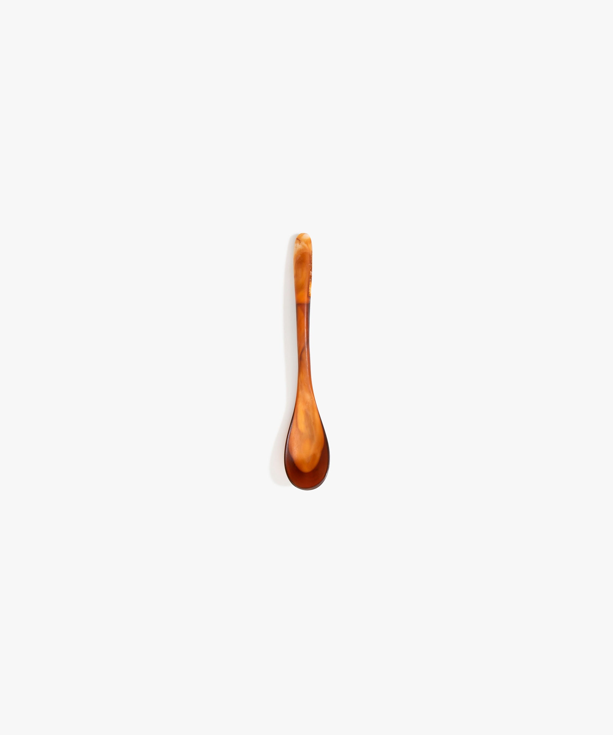 Dinosaur Designs Shell Spoon in Dark Horn Colour resin