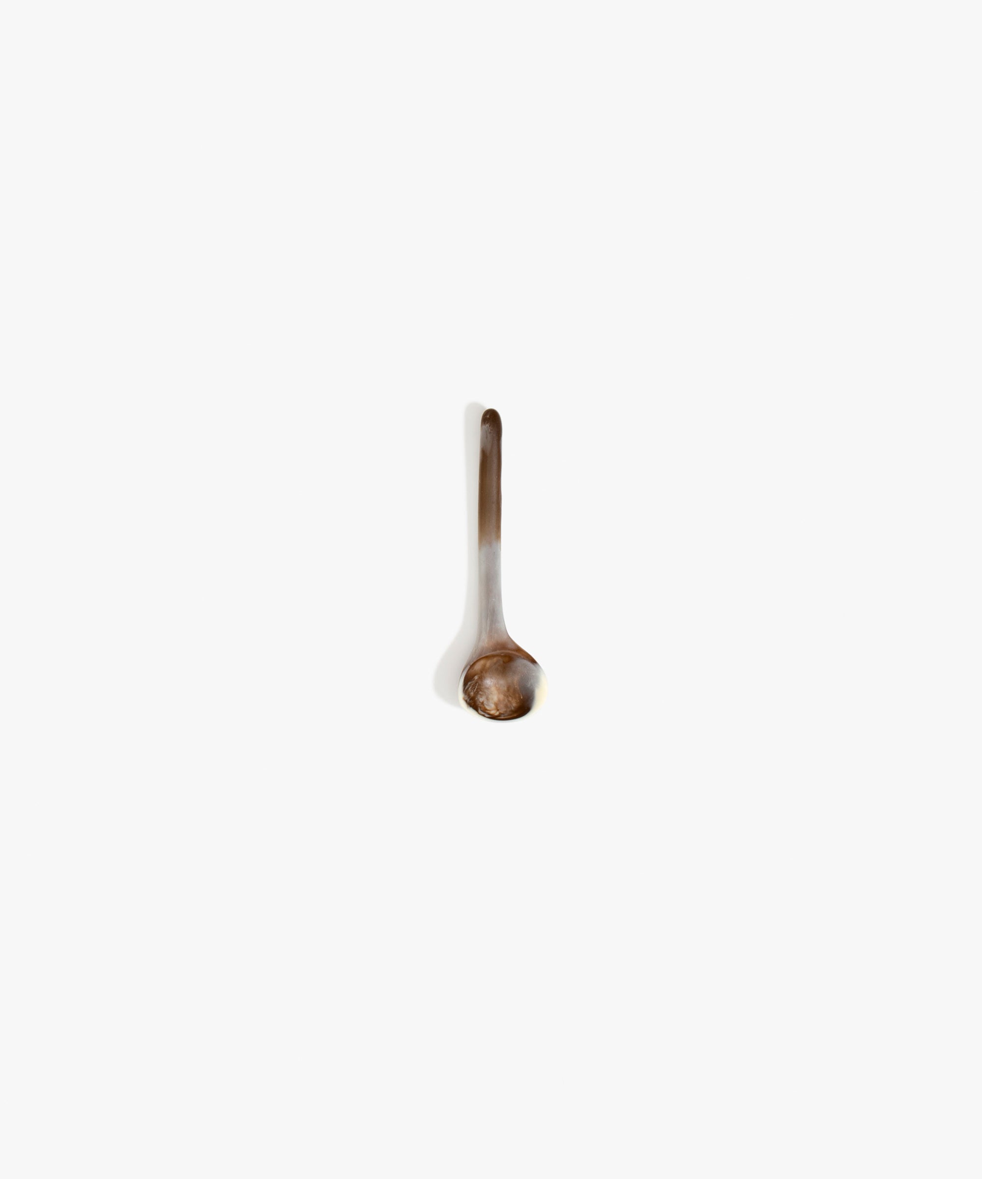Dinosaur Designs Temple Spoon in Cappuccino Colour resin