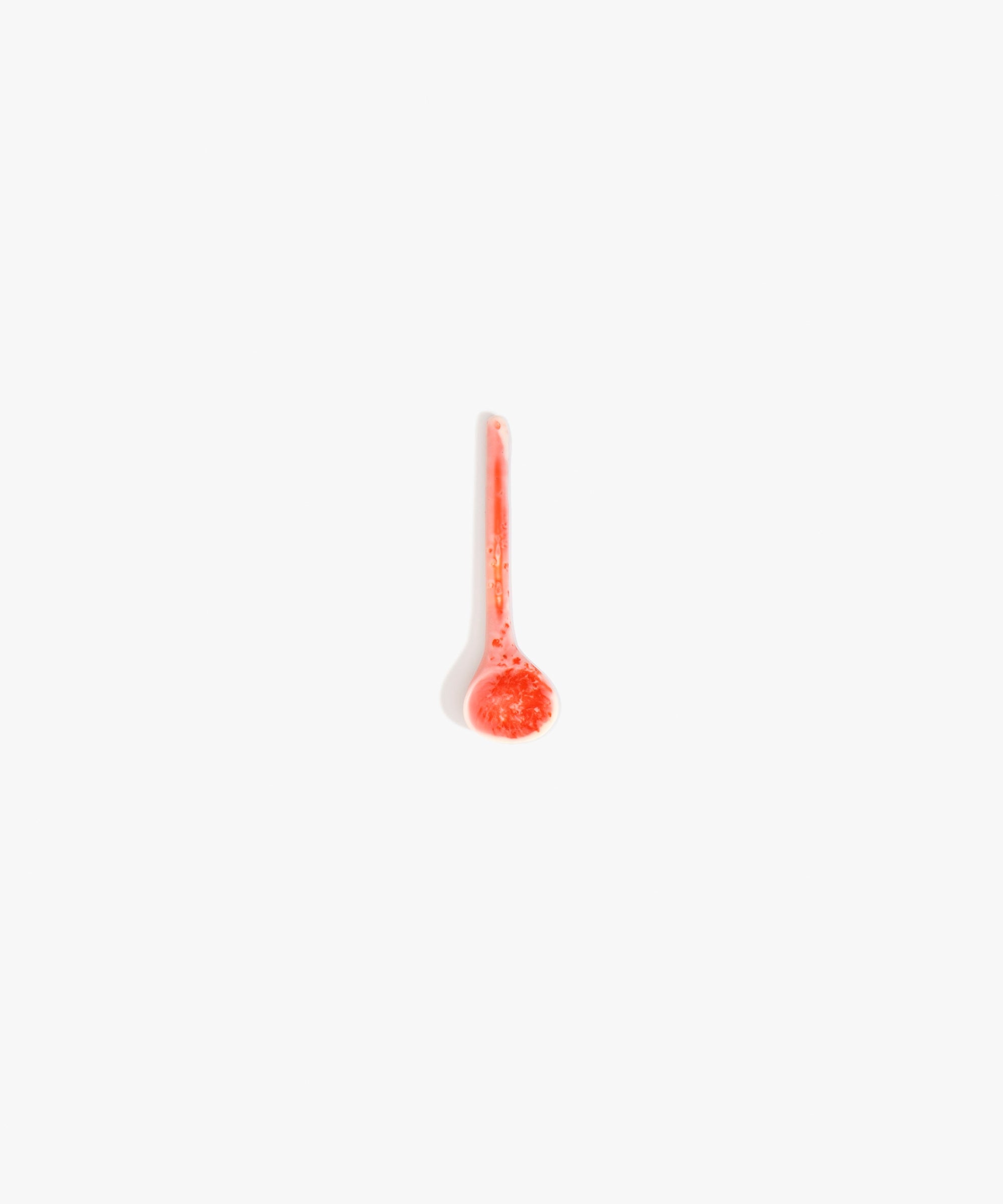Dinosaur Designs Temple Spoon in Strawberry Colour resin