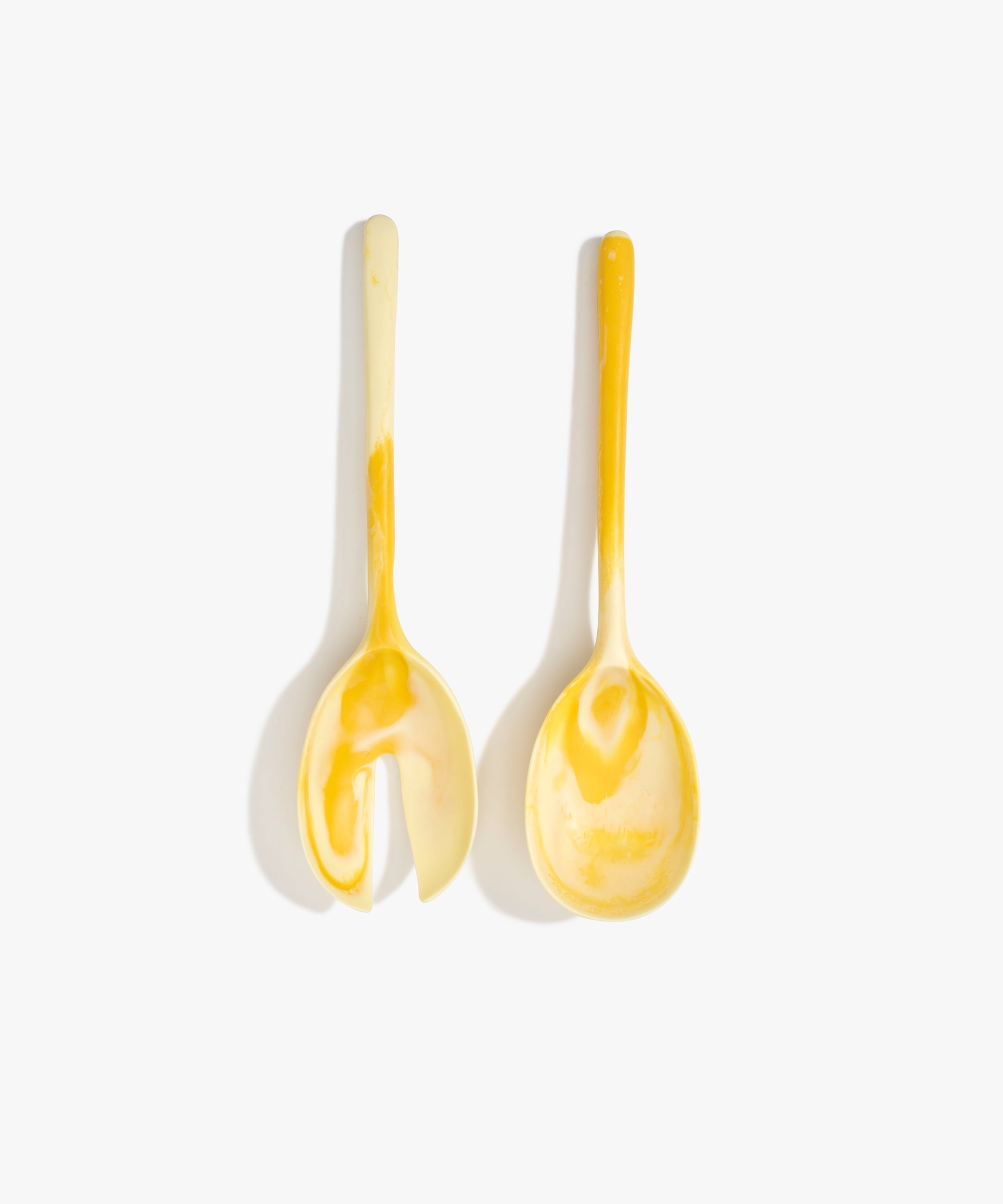 Dinosaur Designs Long Stone Servers in Daisy Colour resin