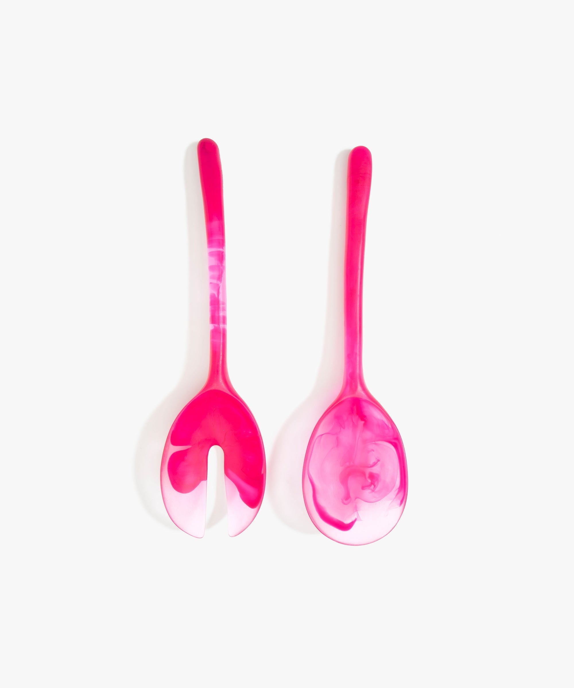 Dinosaur Designs Long Stone Servers in Flamingo Colour resin