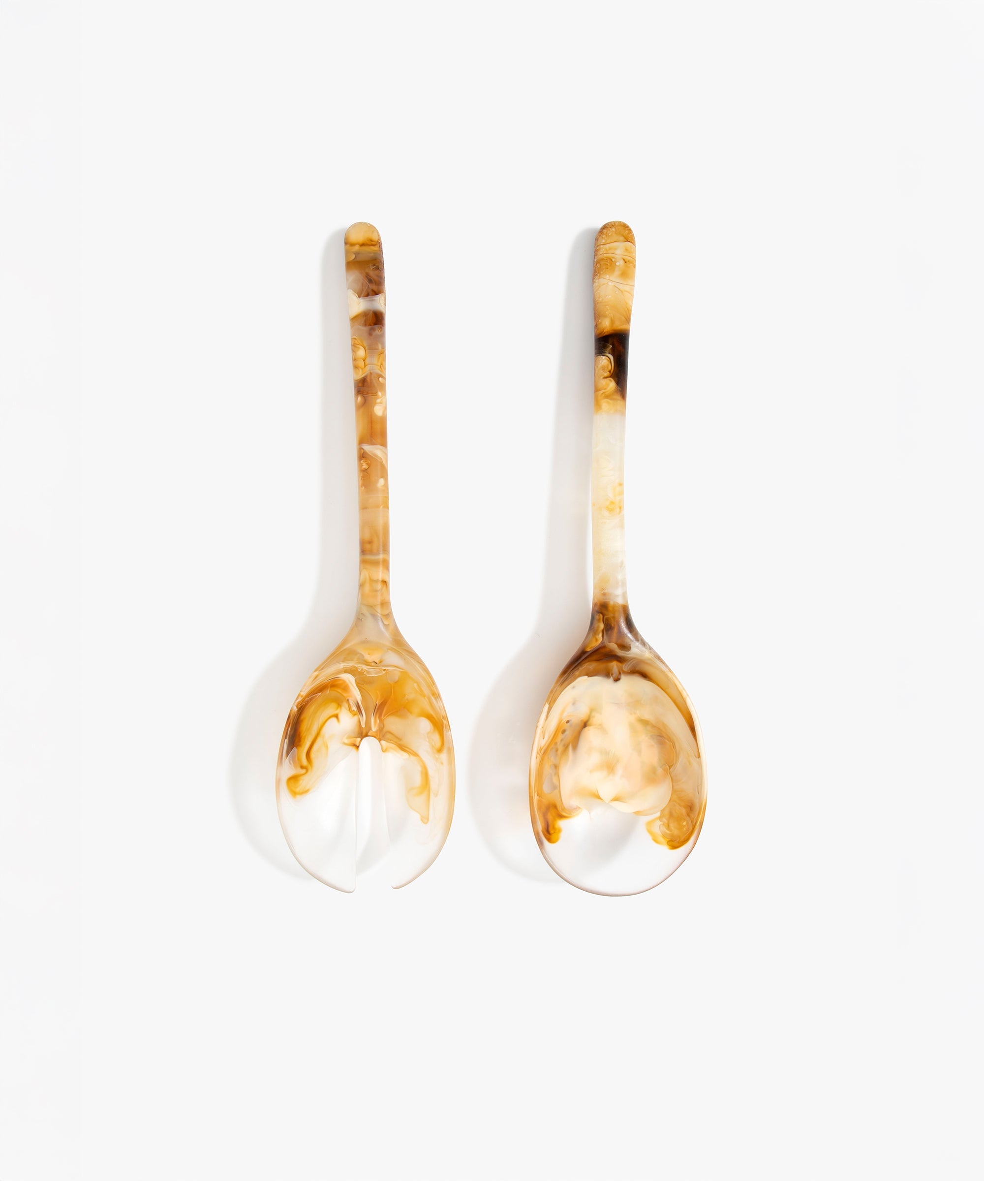 Dinosaur Designs Long Stone Servers in Light Horn Colour resin