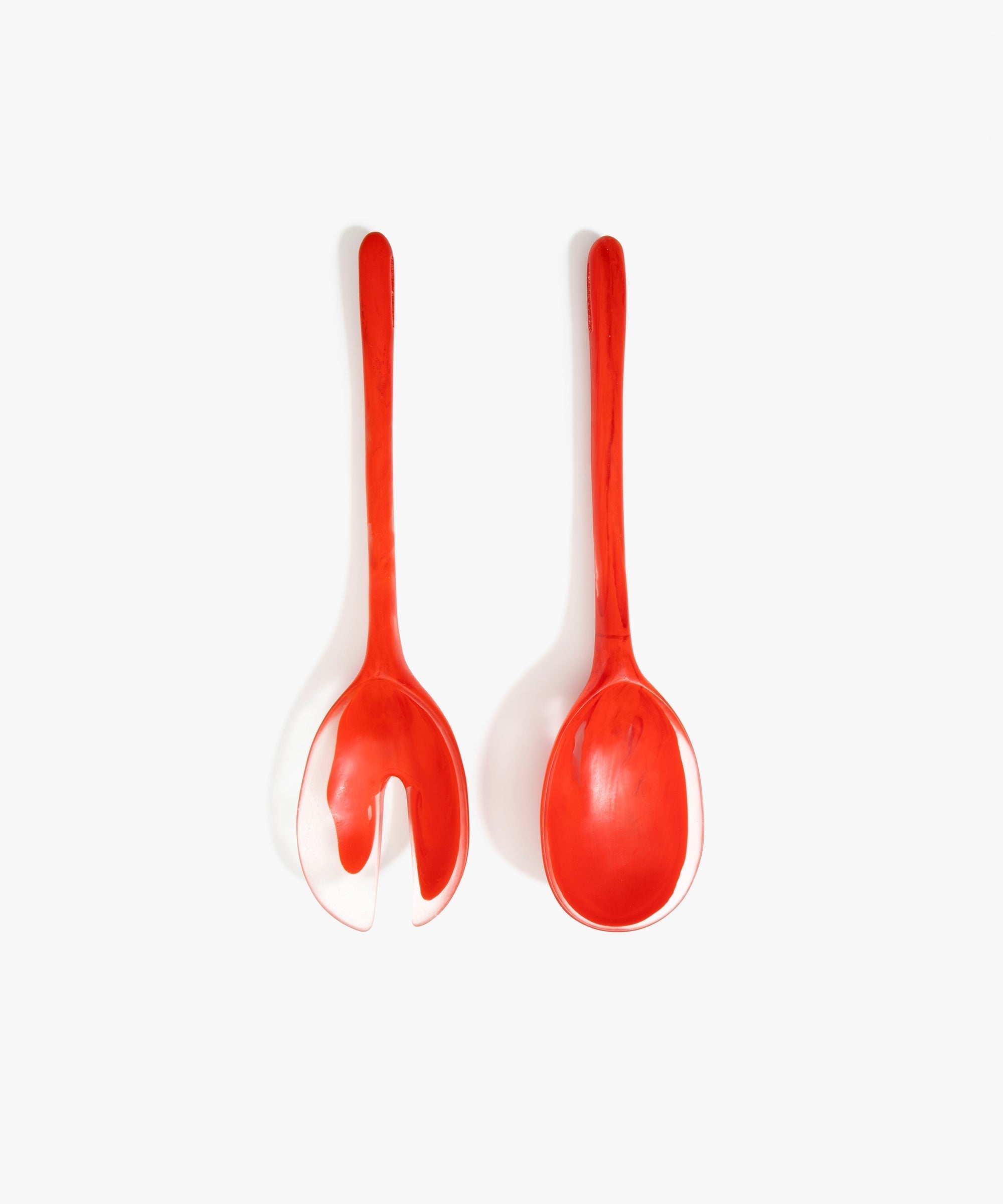 Dinosaur Designs Long Stone Servers in Poppy Colour resin