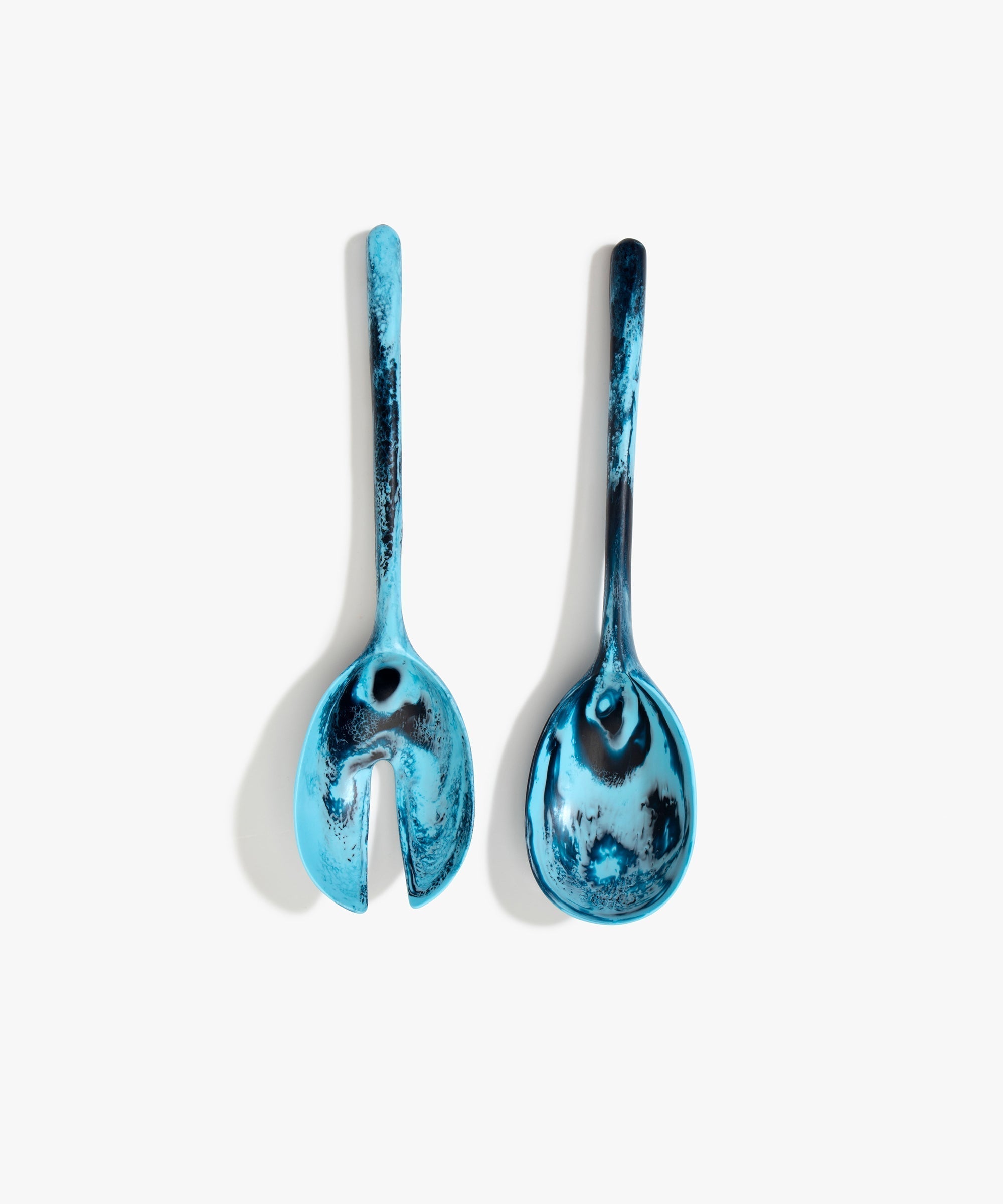 Dinosaur Designs Long Stone Servers in Water Colour resin