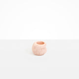 Dinosaur Designs Small Chestnut Vase in Rose Swirl Colour resin