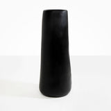 Dinosaur Designs Tall Pebble Vase in Black Colour resin