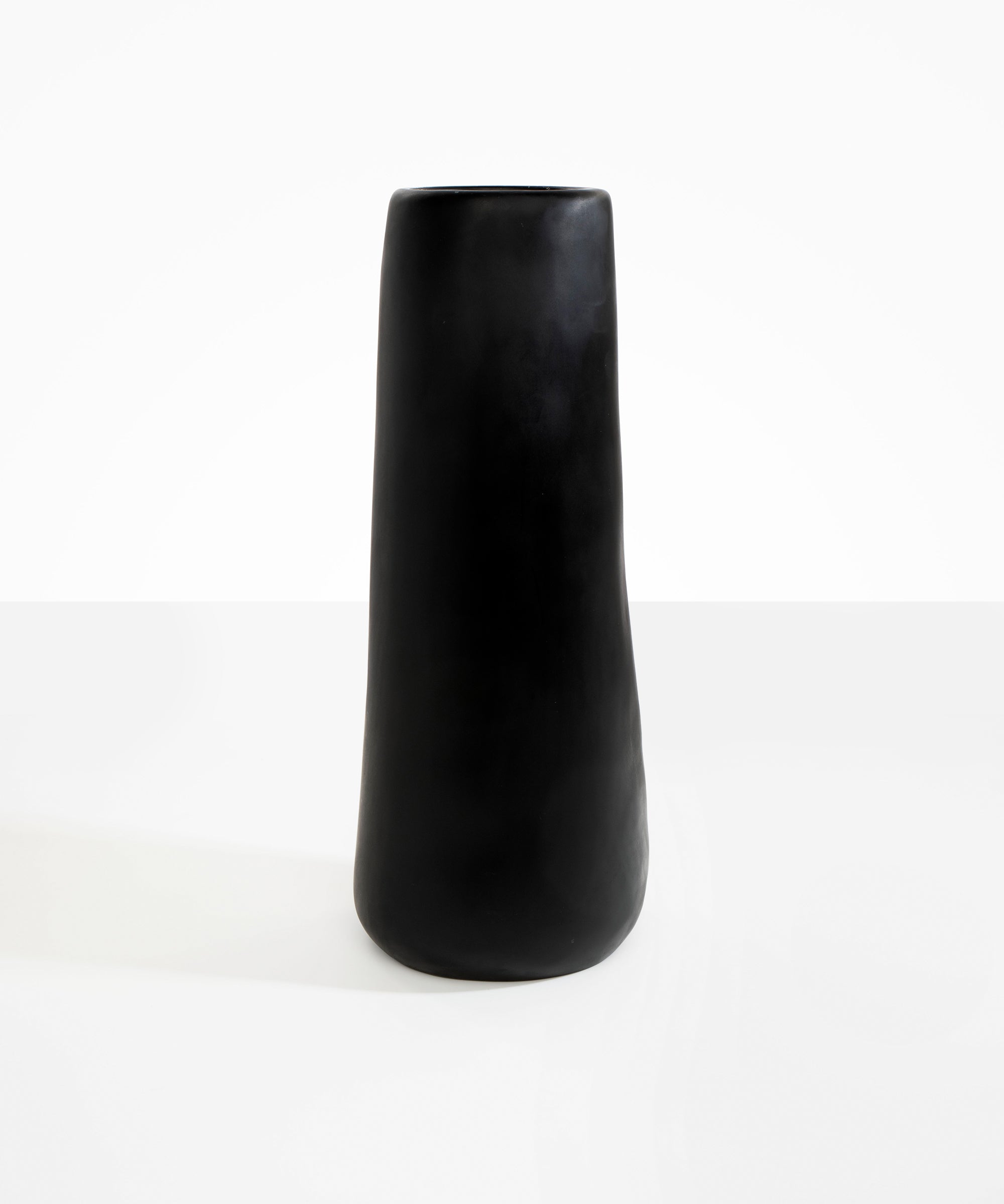 Dinosaur Designs Tall Pebble Vase in Black Colour resin