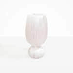 Dinosaur Designs Tall Rockpool Vase in Snow Swirl Colour resin