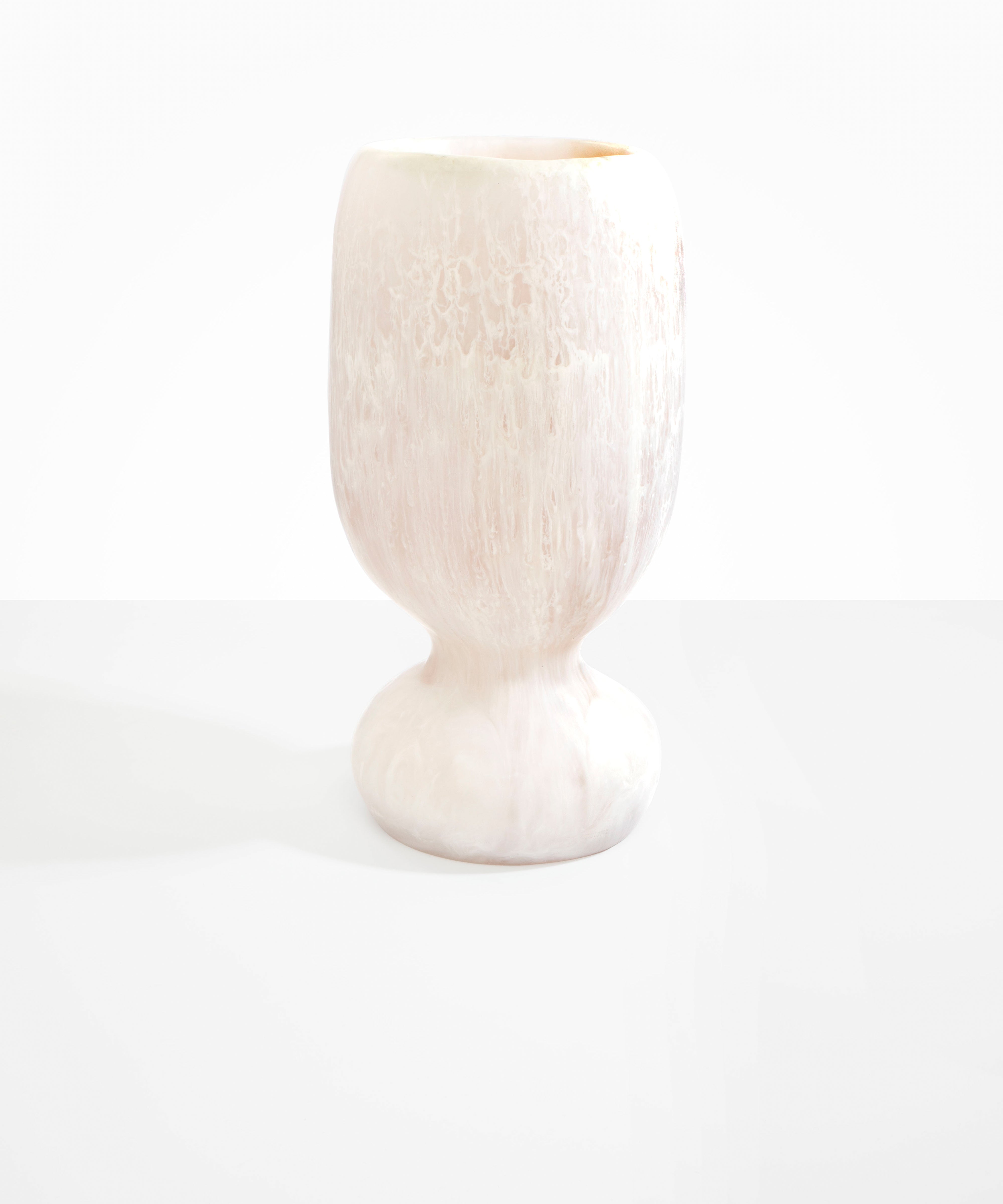 Dinosaur Designs Extra Large Rockpool Vase in Chalk Swirl Colour resin
