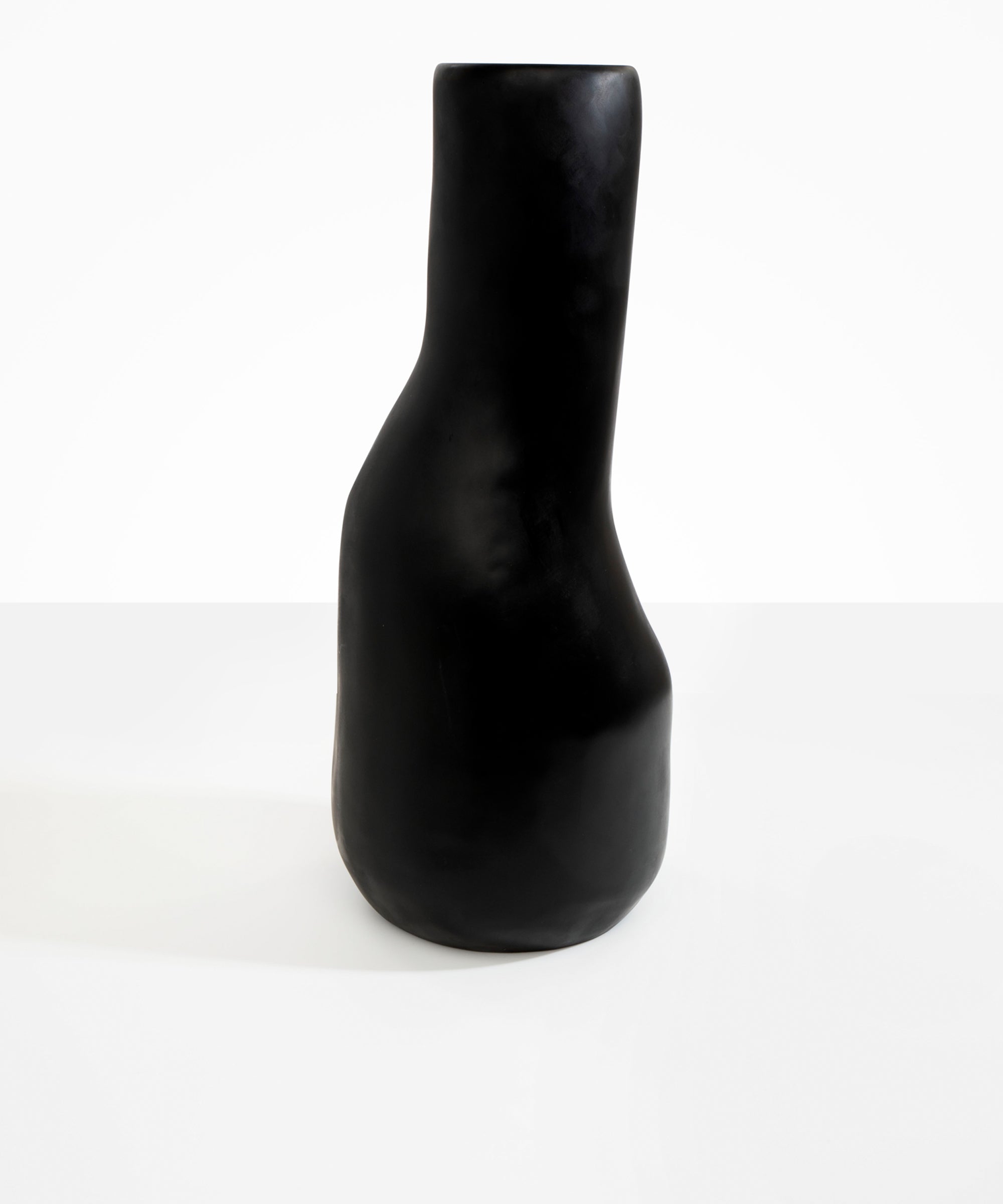 Dinosaur Designs Tall Studio Vase in Black Colour resin