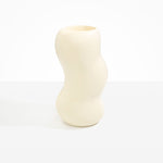 Dinosaur Designs Valley Vase in Cream Colour resin
