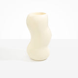 Dinosaur Designs Valley Vase in Cream Colour resin