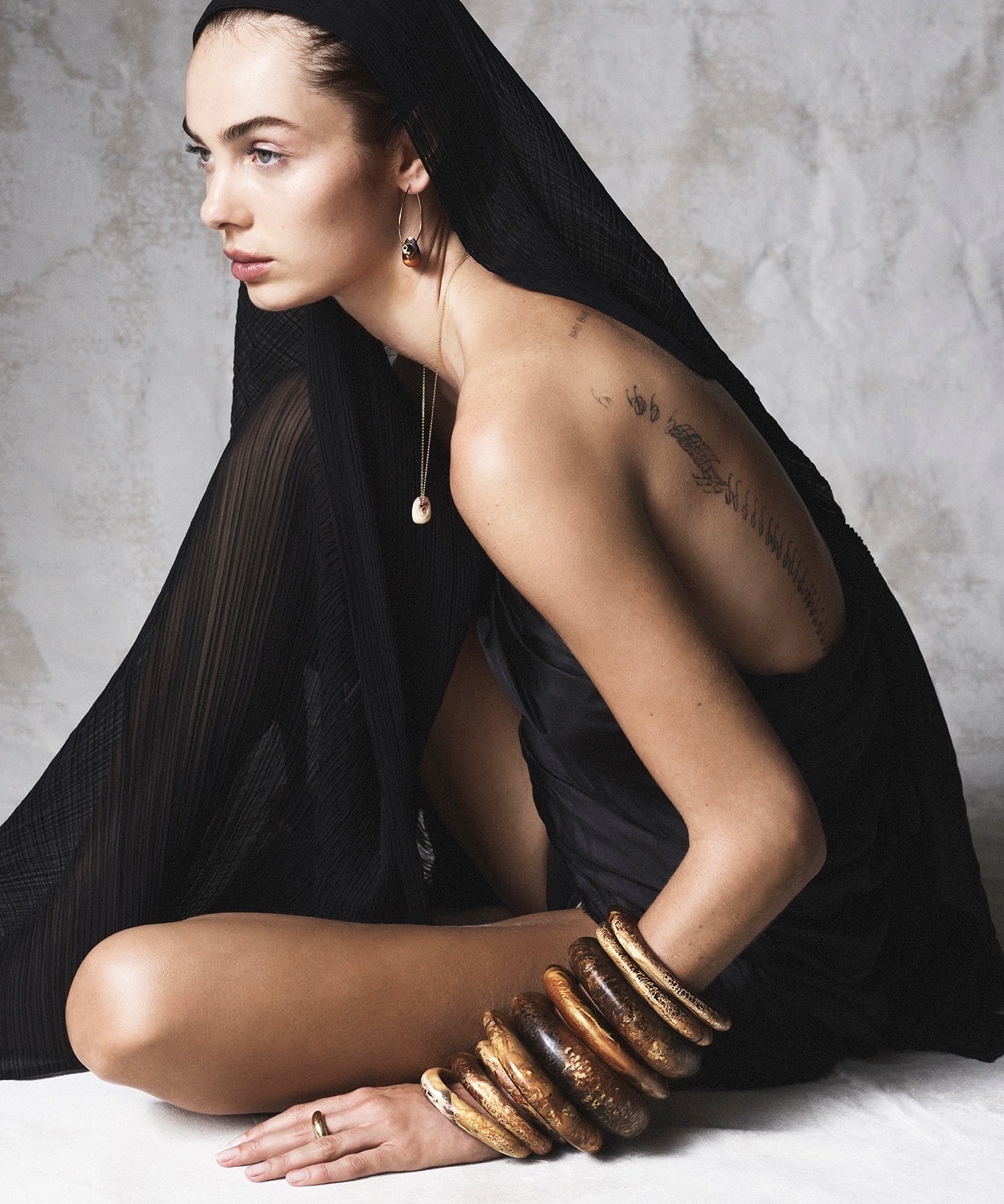 Black and Brass Bangles