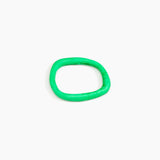 Dinosaur Designs Slate Bangle Bracelets in Leaf Colour resin with Wide Fit
