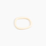 Dinosaur Designs Slate Bangle Bracelets in Cream Colour resin with Wide Fit