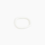 Dinosaur Designs Slate Bangle Bracelets in Snow Swirl Colour resin with Wide Fit