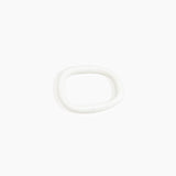 Dinosaur Designs Slate Bangle Bracelets in Snow Swirl Colour resin with Wide Fit