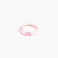 Dinosaur Designs Small Organic Bangle in Shell Pink Colour resin with Regular Fit