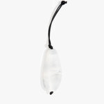 Dinosaur Designs Pebble Keyring Keychains in White Marble Colour resin 