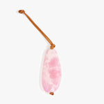 Dinosaur Designs Pebble Keyring Keychains in Shell Pink Colour resin 