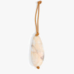 Dinosaur Designs Pebble Keyring Keychains in Sandy Pearl Colour resin 