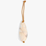Dinosaur Designs Pebble Keyring Keychains in Sandy Pearl Colour resin 