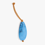 Dinosaur Designs Pebble Keyring Keychains in Sky Colour resin 