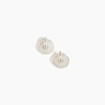 Dinosaur Designs Large Drift Link Earrings Earrings in Frost Colour resin with Silver-Plated Brass Material