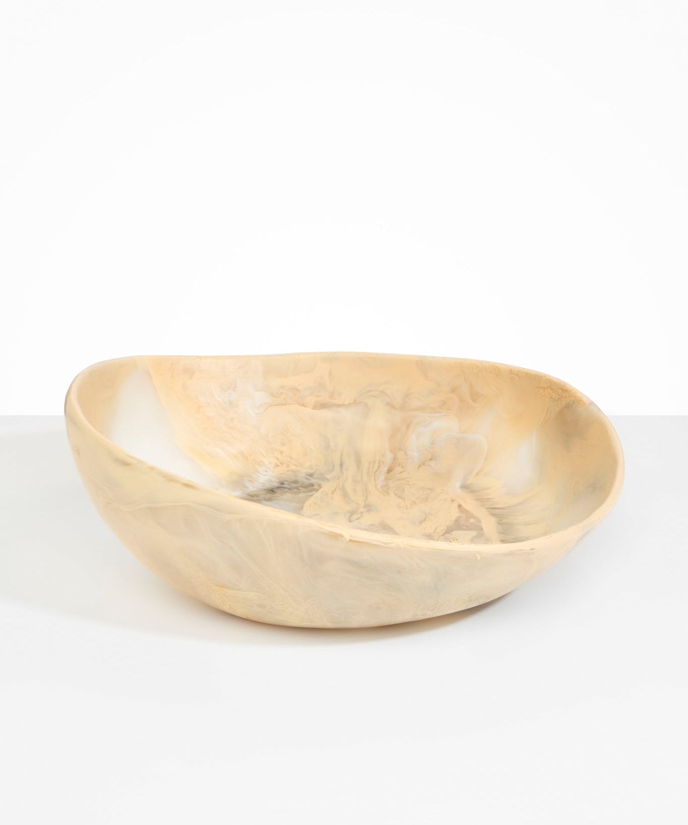 Dinosaur Designs Large Flow Bowl Bowls in Sandy Pearl Colour resin