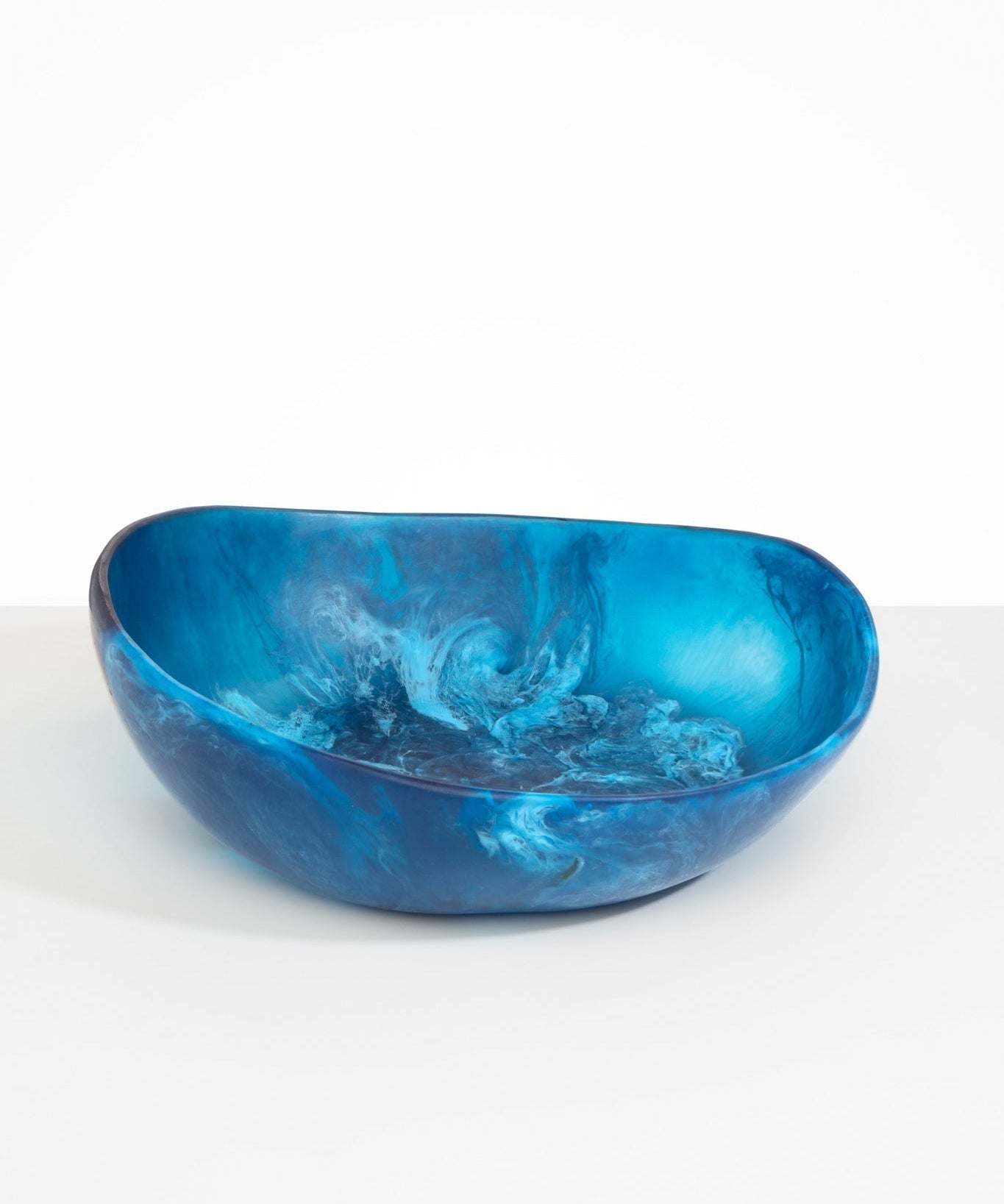 Dinosaur Designs Large Flow Bowl Bowls in Sky Colour resin