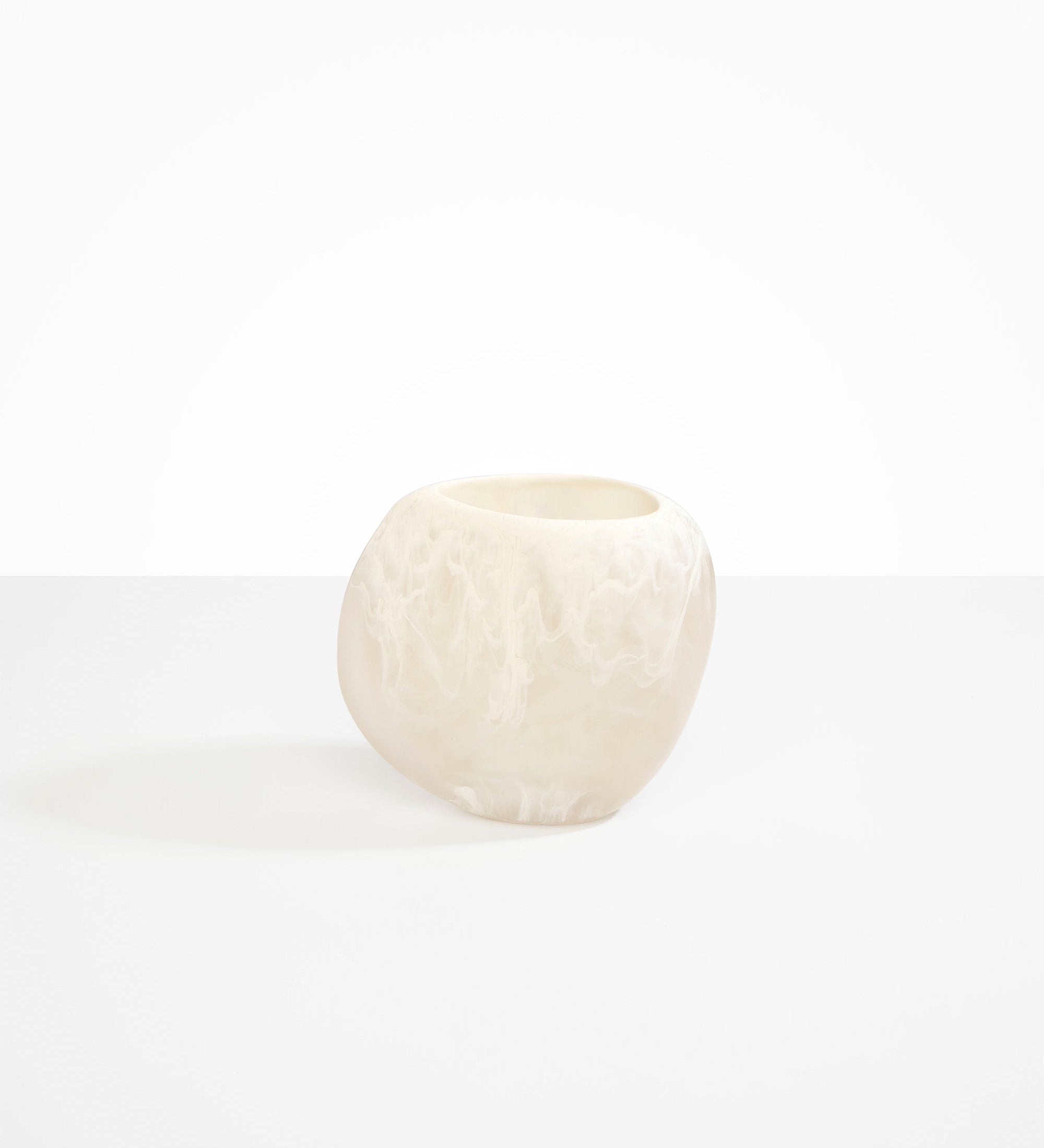 Dinosaur Designs Large Rock Vase Vases in Chalk Swirl Colour resin