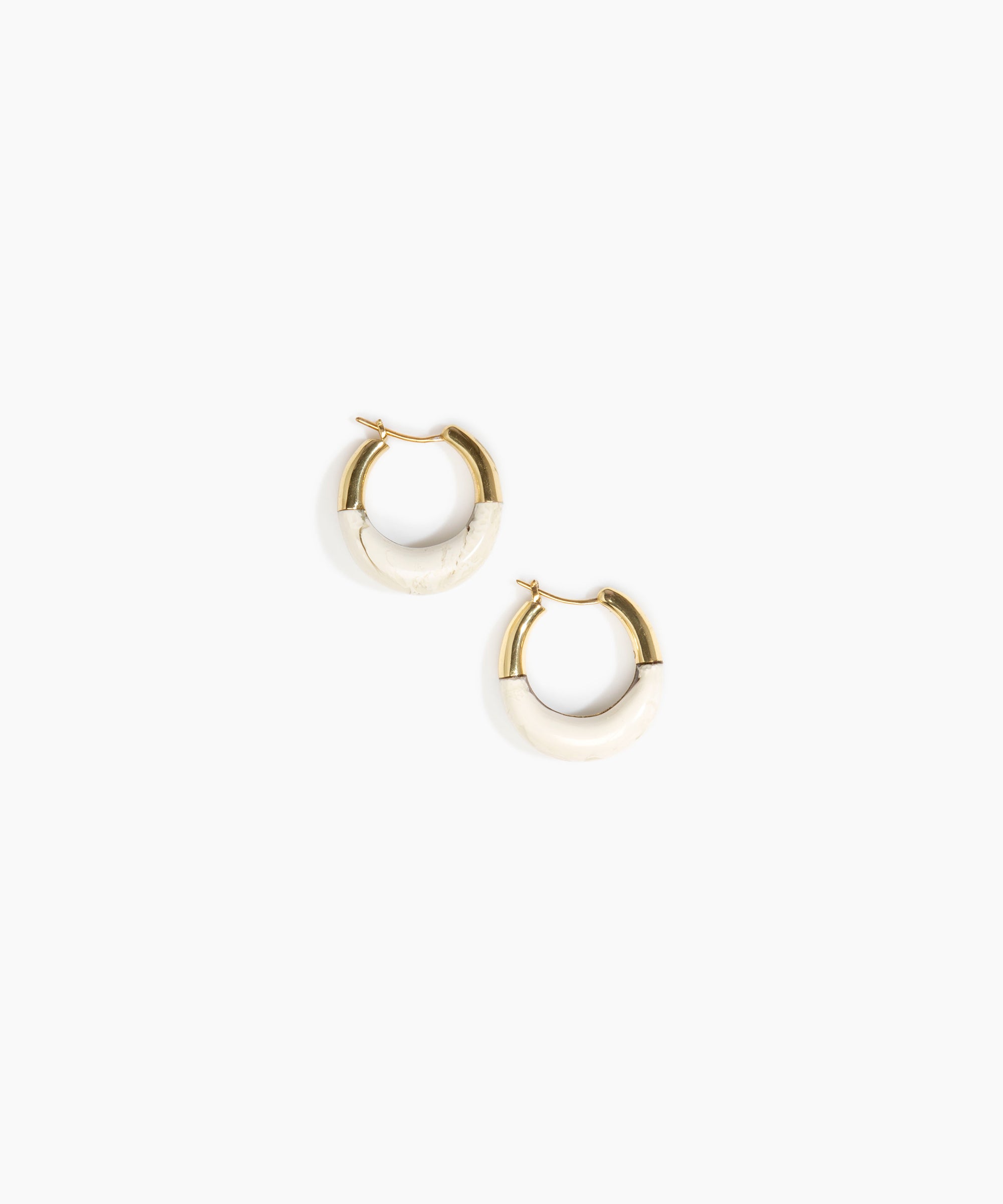 Small Horn Hoop Earrings