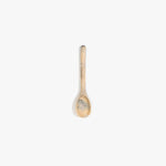 Dinosaur Designs Stone Spoon Tableware in Sandy Pearl Colour resin
