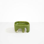 Dinosaur Designs Medium Branch Bowl in Olive Colour resin..