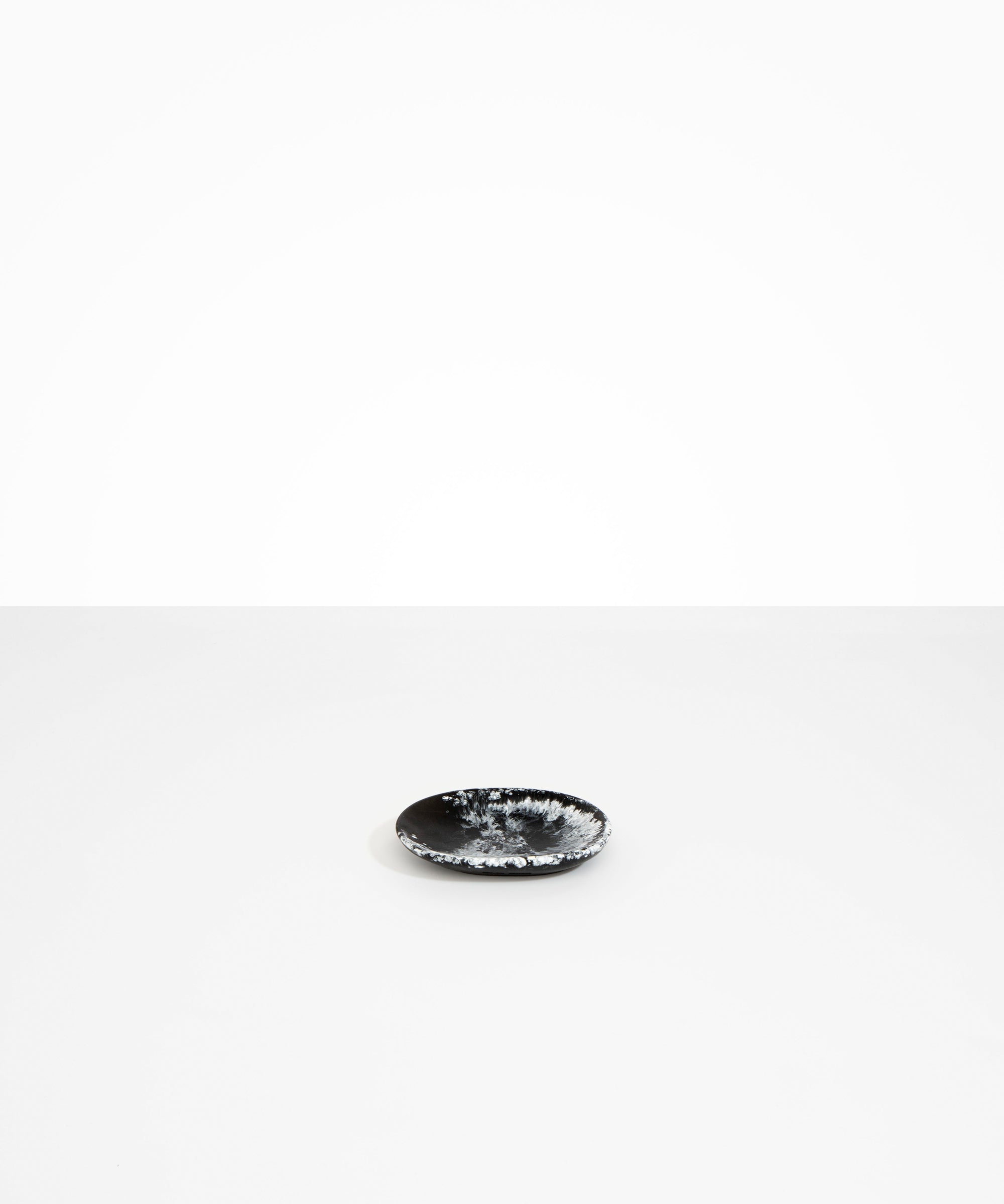 Dinosaur Designs Temple Dish in Black Marble Colour resin