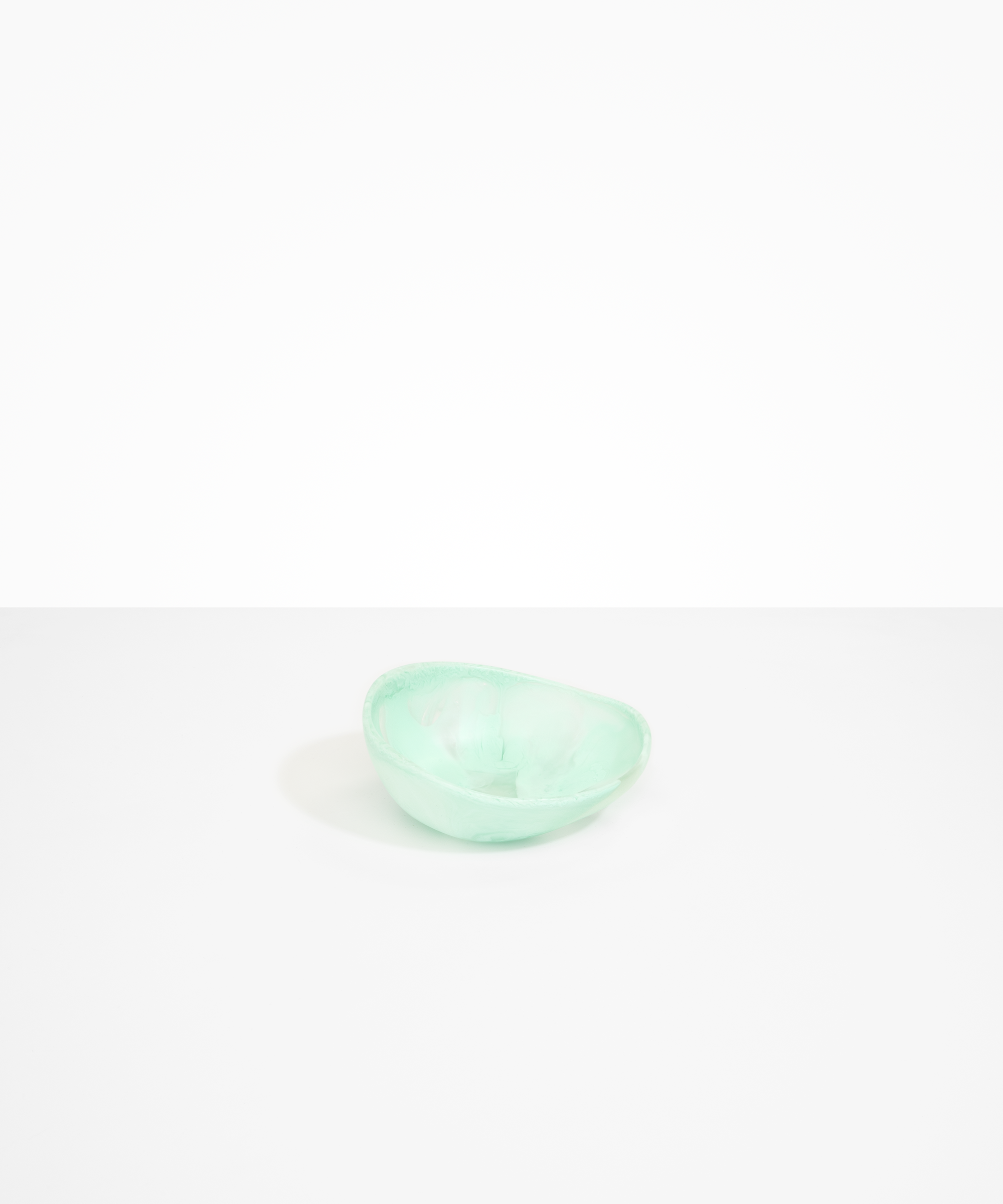 Dinosaur Designs Flow Dessert Bowl in Mint Colour resin