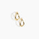 Dinosaur Designs and Alex & Trahanas Medium Corda Earrings in Brass — polished gold-toned brass hoop earrings with interlinked twisted loop design
