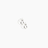 Dinosaur Designs and Alex & Trahanas Small Corda Earrings in Silver — polished silver-toned plated hoop earrings with interlinked twisted loop design
