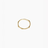 Dinosaur Designs Coral Bangle bracelet in brass with textured finish.
