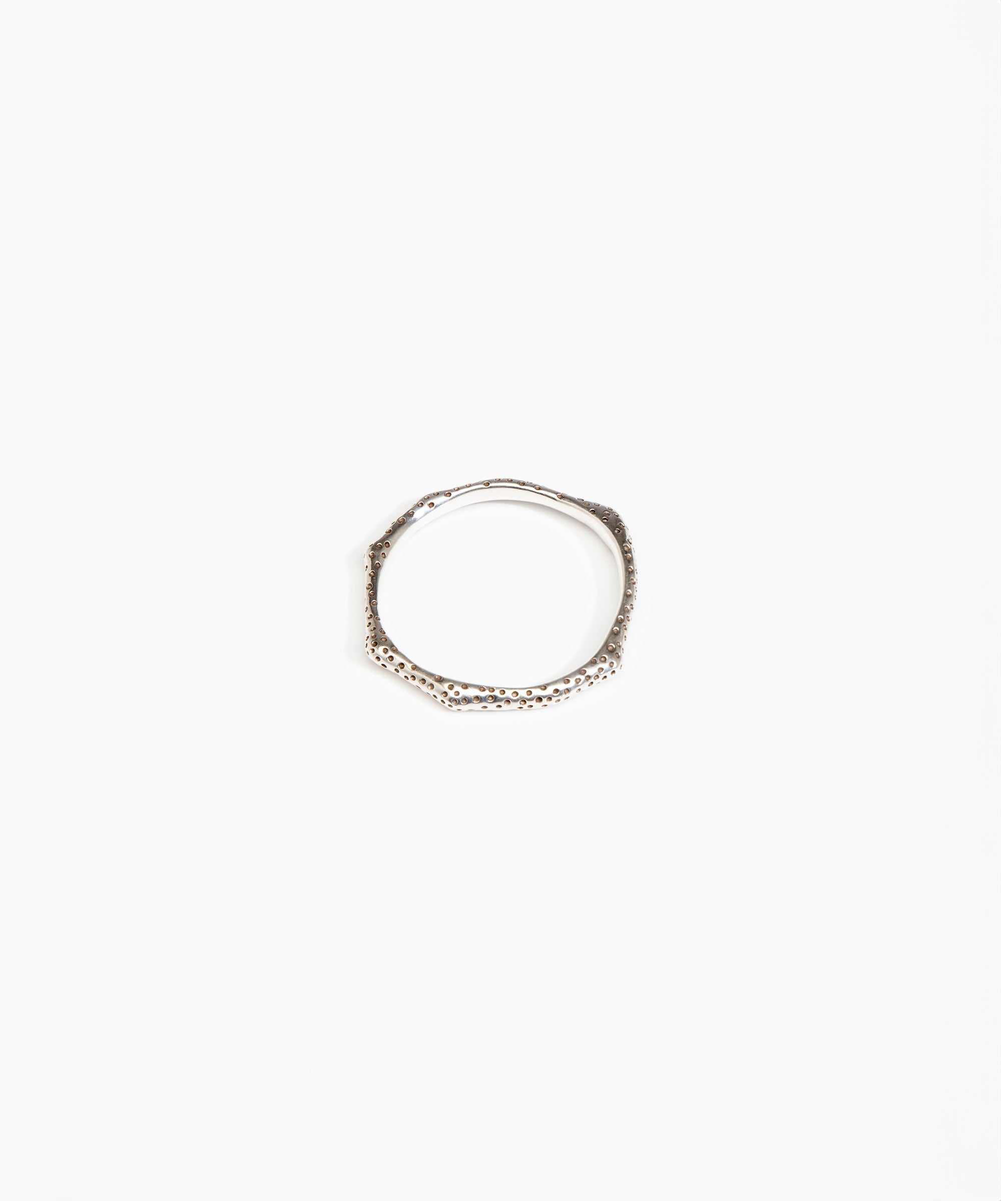 Dinosaur Designs Coral Bangle bracelet in 925 sterling silver with textured finish.