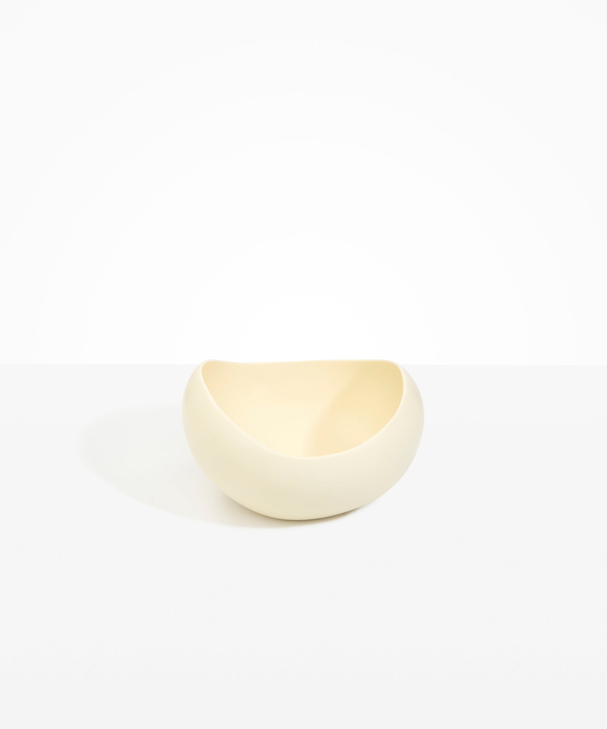 Dinosaur Designs Large Beetle Bowl in Cream Colour resin.