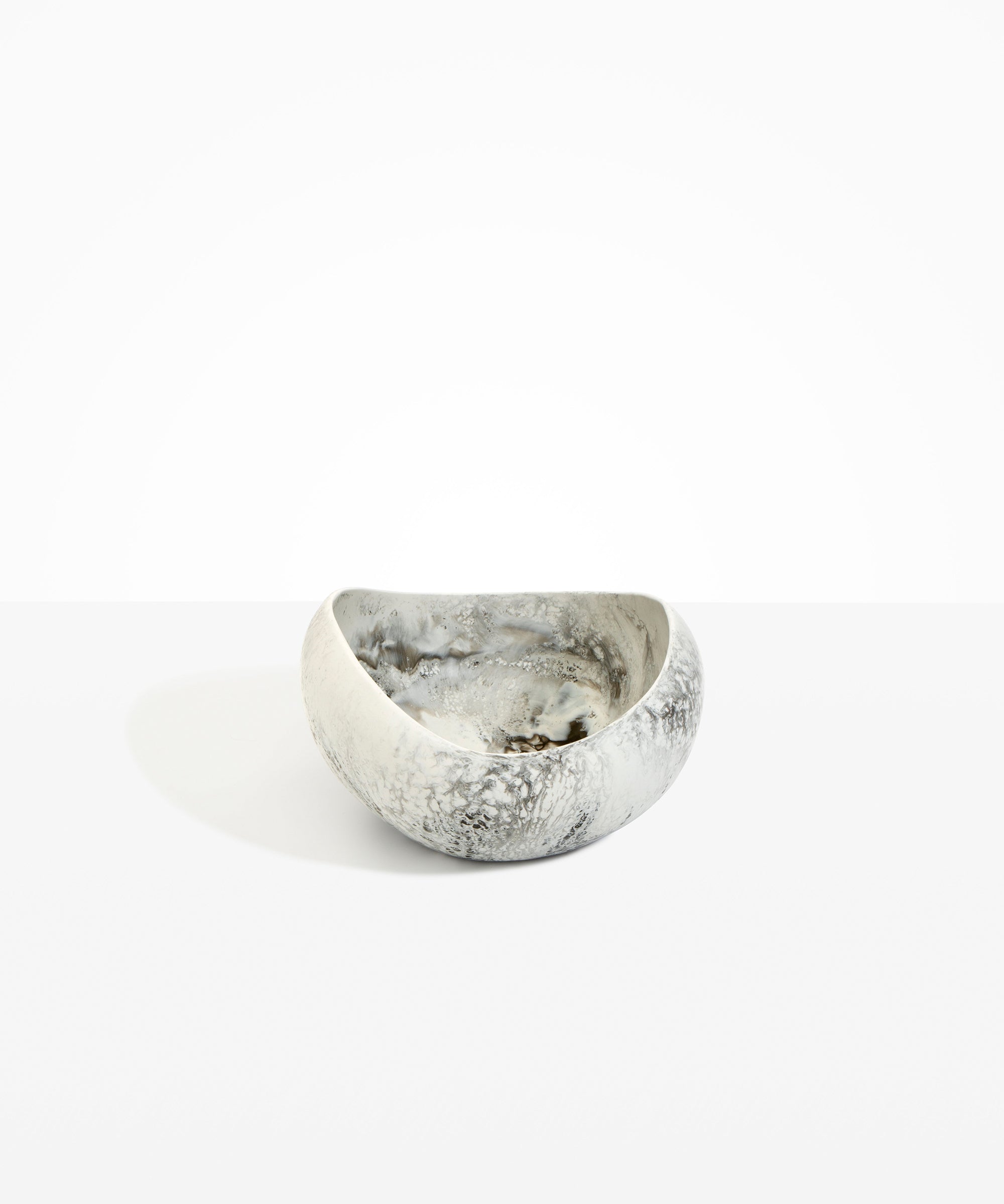 Dinosaur Designs Large Beetle Bowl in Granite Colour resin.