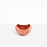 Dinosaur Designs Medium Beetle Bowl in Rust — handcrafted terracotta red and cream resin bowl with rounded organic form and pinched open rim