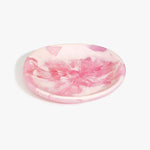 Dinosaur Designs Medium Bones Bowl in Shell Pink — mid sized handmade pink resin shallow serving bowl with a rounded organic form