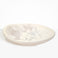 Dinosaur Designs Extra Large Bones Bowl in Chalk Swirl —  handmade marbled off-white resin shallow decorative bowl with a rounded organic form.