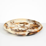 Dinosaur Designs BWLERTXLG Extra Large Earth Bowl in Light Horn brown colour resin..