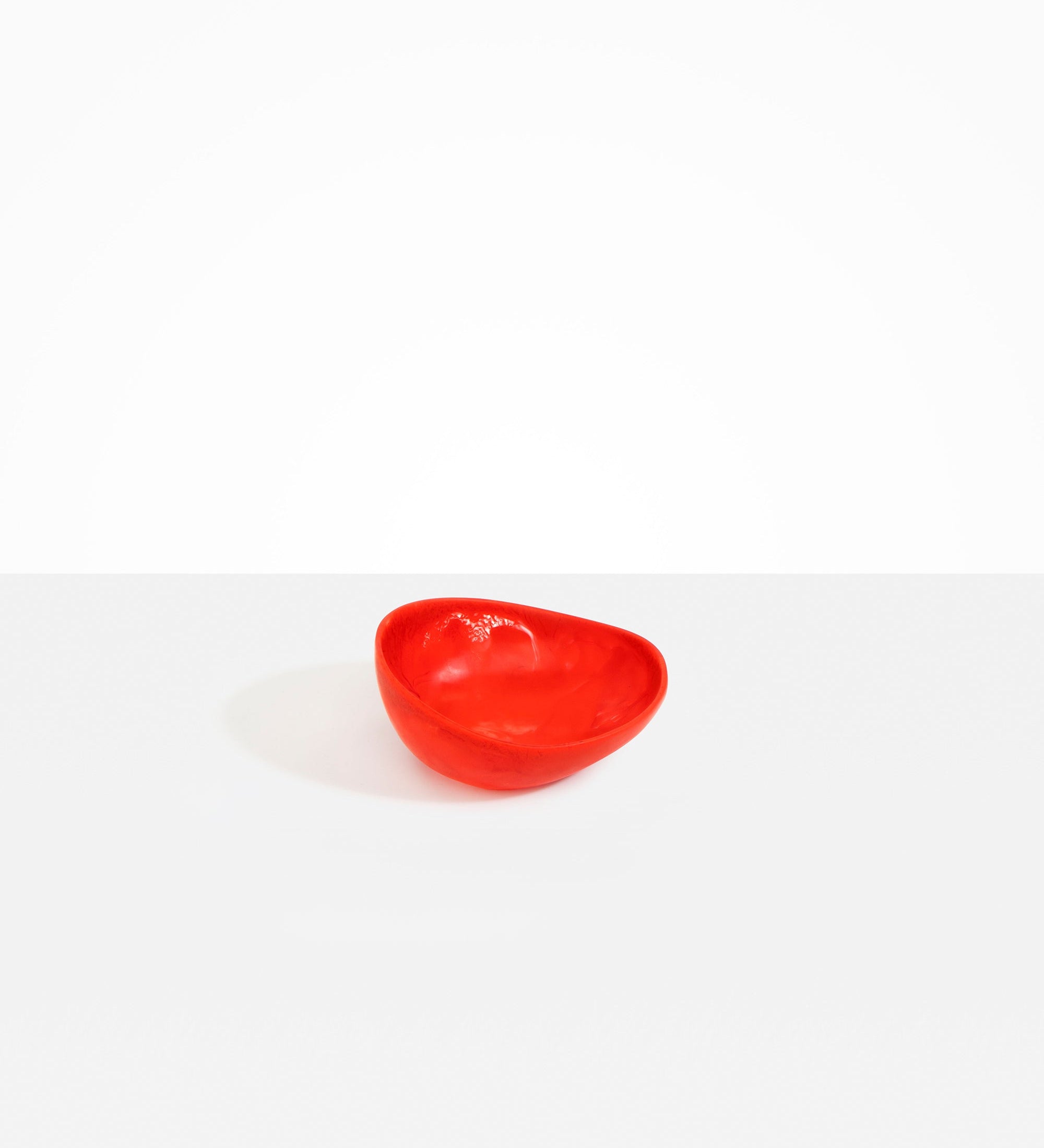 Dinosaur Designs Flow Dessert Bowl Bowls in Poppy Colour resin